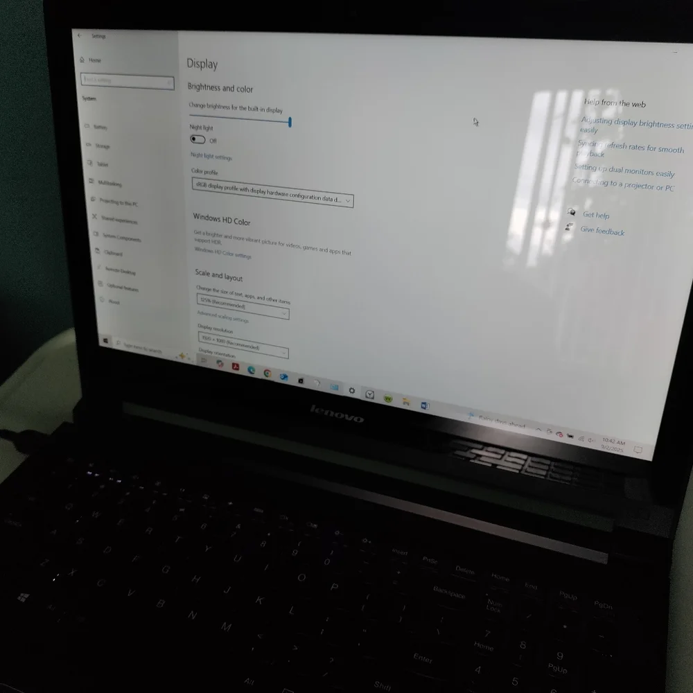 🔌💻LENOVO EDGE 15 Black Laptop with Core i7, Touchscreen, 16GB RAM